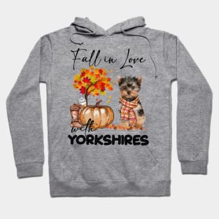 YorkShire Terrier Fall in  Love Scarf Hoodie